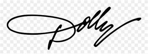 Dolly Parton Signature Logo Clipart (#2224179) - PinClipart