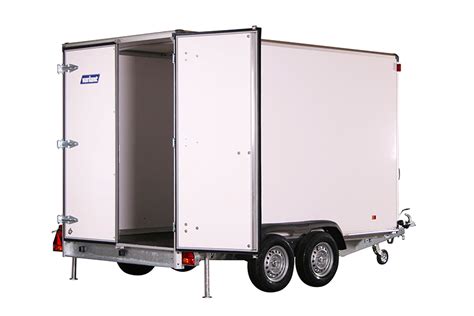 Enclosed cargo trailers - doors or ramp. for transport of goods,