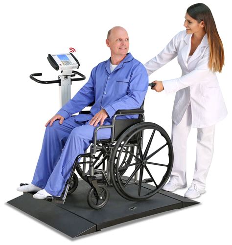 Detecto Portable Folding Wheelchair Scale with Fold-up Column