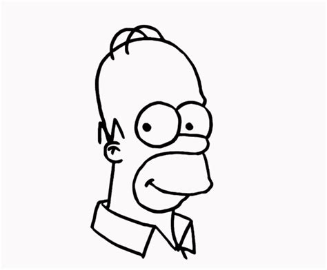 how to draw homer simpson Step by step how to draw homer simpson from ...