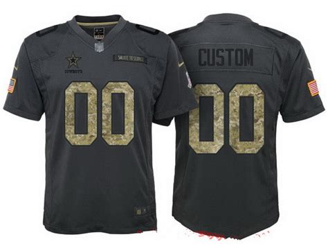 Youth Dallas Cowboys Custom Anthracite Camo 2016 Salute To Service ...