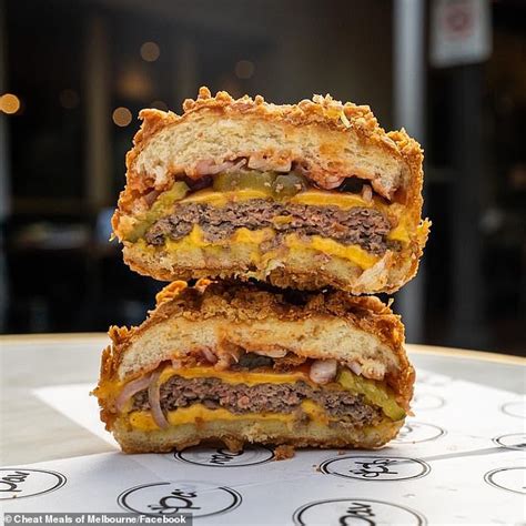 Batter up! Restaurant launches an entirely DEEP FRIED burger for $24.90 ...