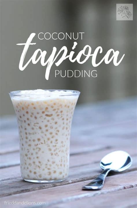 Coconut Tapioca Pudding - Fried Dandelions