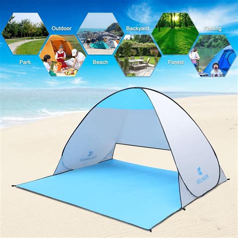 Instant Pop-Up Beach Tent | Beach tent, Pop up beach tent, Tent