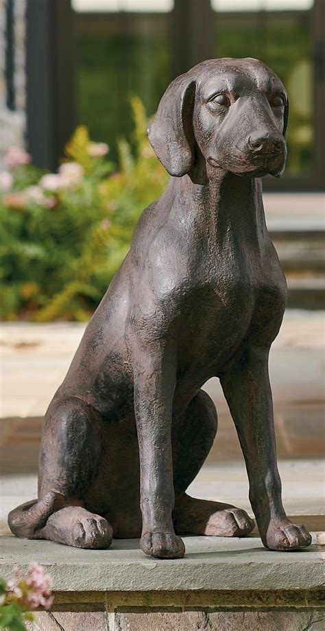 Labrador Garden Statue | Grandin Road in 2020 | Dog garden statues ...