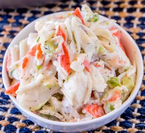 Just ten minutes for this Crab Salad Seafood Salad! #seafoodrecipes ...