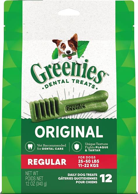 Amazon.com : Greenies Dental Treat For Dogs Regular Size4 : Pet Supplies