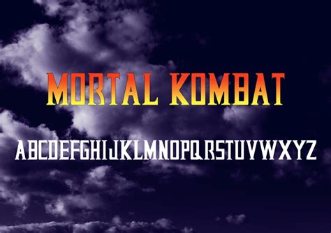 Mortal Kombat Title font by baglio on DeviantArt