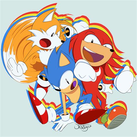 Sonic, Tails, AND KNUCKLES by Jradgex on DeviantArt