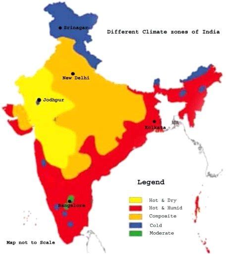 Climatic Zones Of India Map - Printable Templates Free