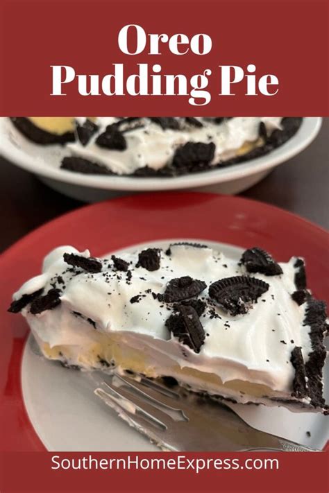 Easy No Bake Oreo Pudding Pie Recipe - Southern Home Express