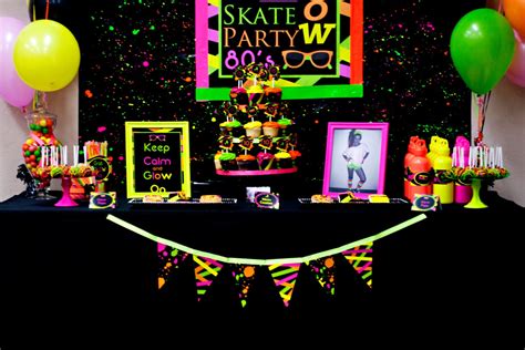 Neon Party 80's Party Skate Party by LillianHopeDesigns on Etsy