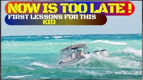 SMALL BOATS CAUGHT IN ROUGH WAVES AT HAULOVER INLET | BOAT ZONE - YouTube