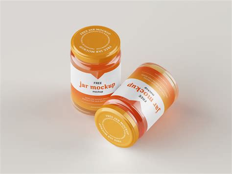 Free honey jar mockup - Mockups Design