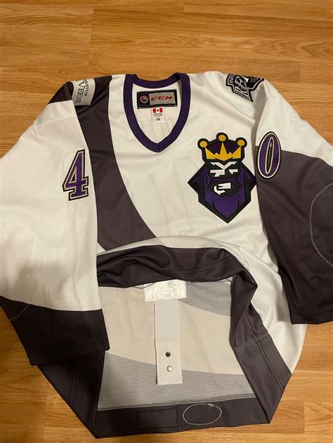 Game Worn Burger King Ontario reign Monarchs jersey LA Kings jersey AHL ...