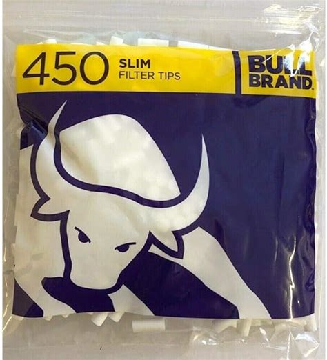 BULL BRAND Slim Filter 6MM Tips 450 in A Bag (4) : Amazon.co.uk: Health & Personal Care