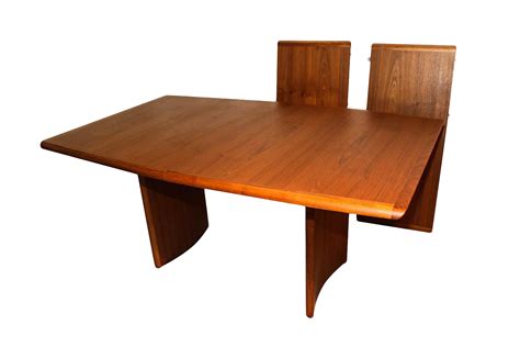 Danish Modern Teak Expandable Dining Table | Chairish