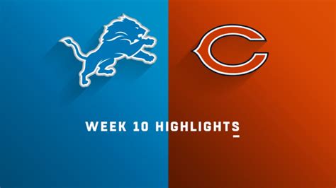 Lions vs. Bears highlights | Week 10