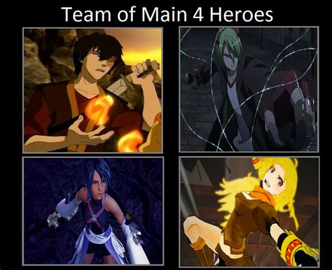 Four Hero Team by rainbine94 on DeviantArt