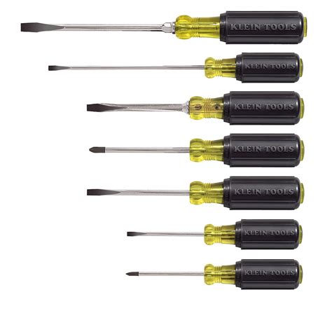 Klein Tools 85076 7-Piece Cushion-Grip Screwdriver Set - Walmart.com ...