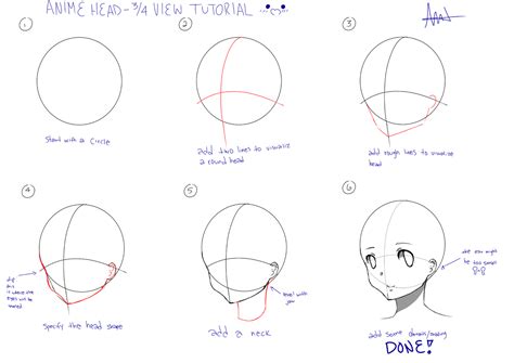 Anime Head Design