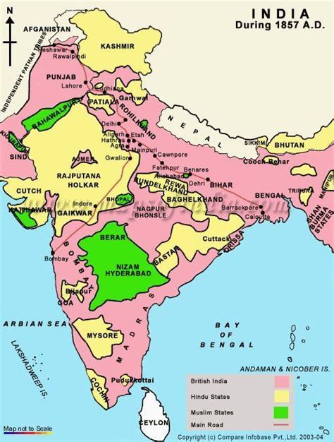 On an outline map of india show expansion of british territorial power ...