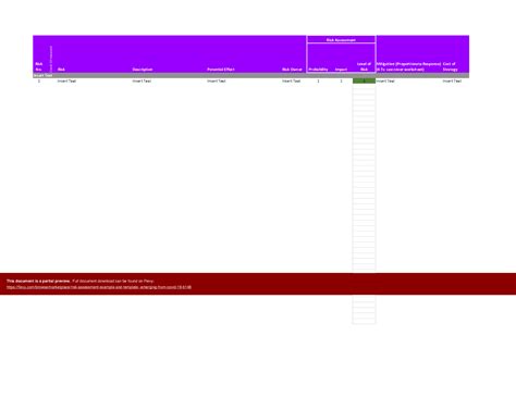 Excel Template: Risk Assessment Example & Template - Emerging from COVID-19 (Excel template XLSX ...