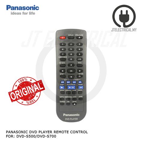 Panasonic DVD-S500 DVD-S700 DVD Player Remote Control N2QAYA000015 | Lazada