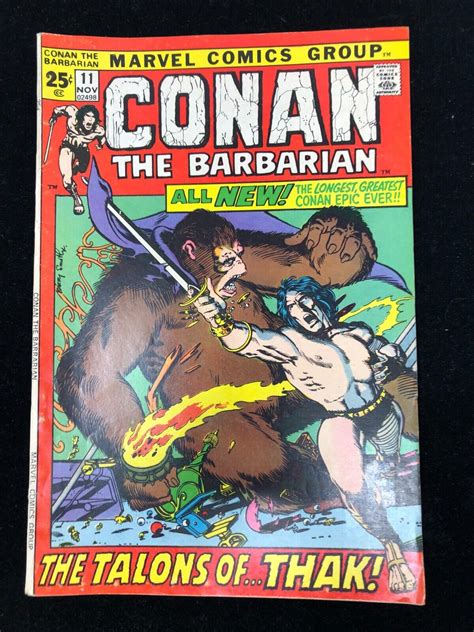 MARVEL CONAN THE BARBARIAN 11 TALONS OF THAK! GIANT SIZE BARRY WINDSOR ...