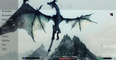 My new Skyrim desktop theme : r/skyrim