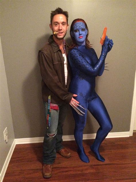 Wolverine and mystique costume. | Wolverine halloween costume, Couple ...