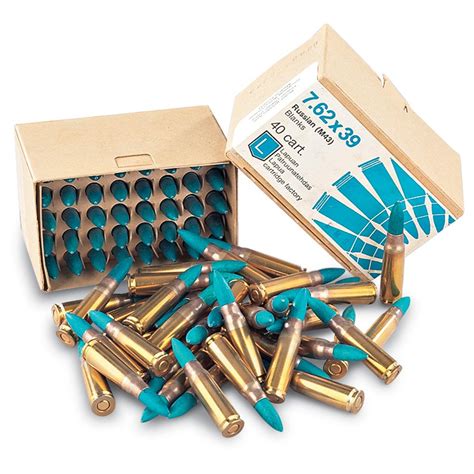 400 rds. 7.62x39 mm 5-gr. Wooden Bullet Ammo - 114563, 7.62x39mm Ammo at Sportsman's Guide