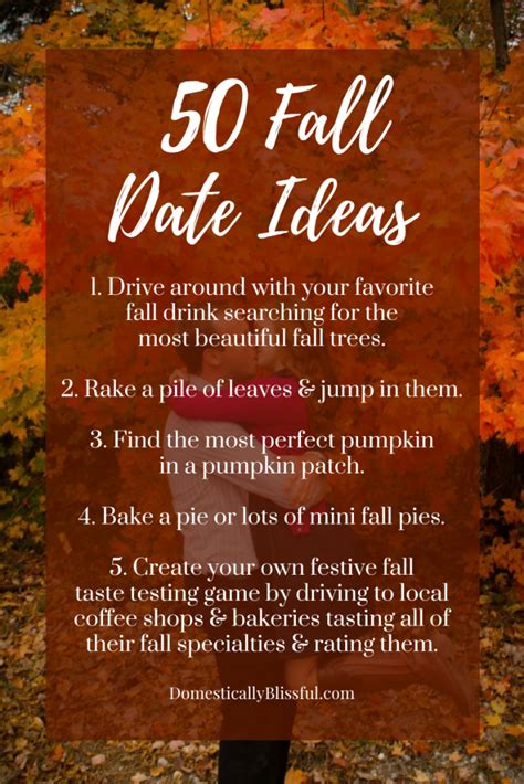 50 Fall Date Ideas