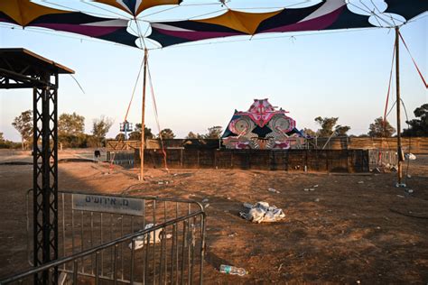 Discarded sandals, open liquor bottles: Israel music festival grounds ...