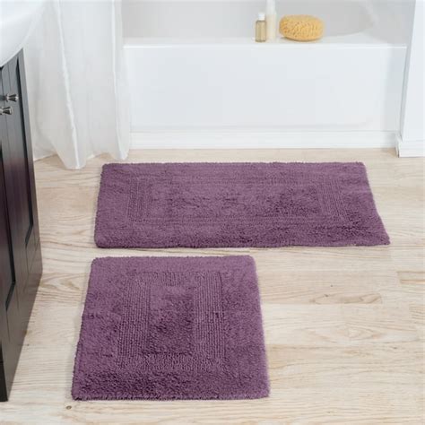 Somerset Home 100% Cotton 2 Piece Reversible Bath Rug Set - Mauve - Walmart.com - Walmart.com