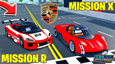 DESAFIO DE SUPERCARROS ELÉTRICOS NO Car Dealership Tycoon (Porsche Mission R VS. Porsche Mission ...