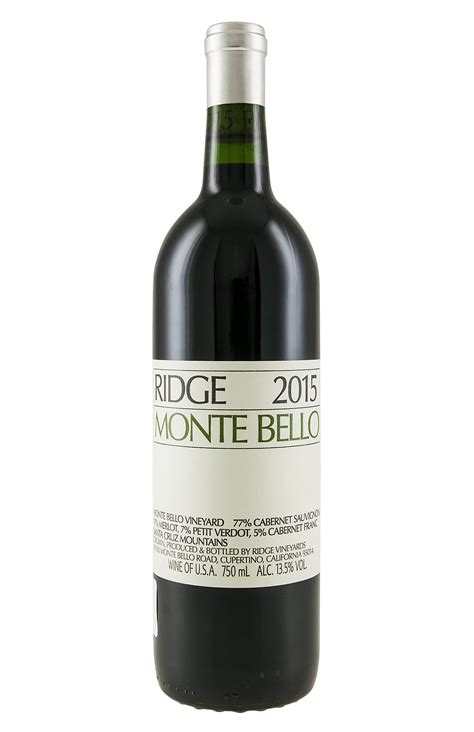 Ridge Monte Bello Cabernet Sauvignon 2015 | Hedonism Wines