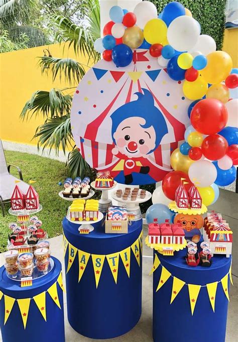 PLIM PLIM CIRCUS PARTY | CatchMyParty.com Candy Theme Birthday Party, Boy Birthday Parties ...