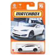 Tesla Model S vit - Matchbox 1:64