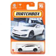 Tesla Model S vit - Matchbox 1:64