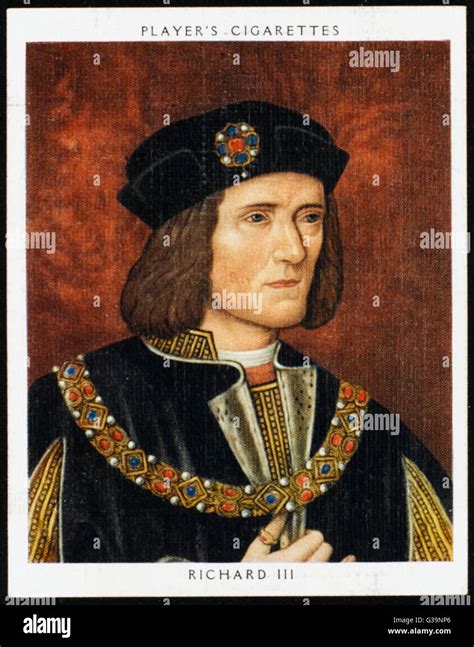 KING RICHARD III OF ENGLAND (1452 - 1485) Reigned 1483 - 1485 Stock ...