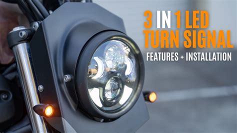 3 in 1 LED turn signal for your motorcycle | Purpose Built Moto - YouTube