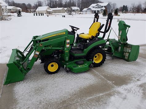 SOLD! John Deere 1025R Sub Compact Tractor, Loader, Mower, Snowblower ...