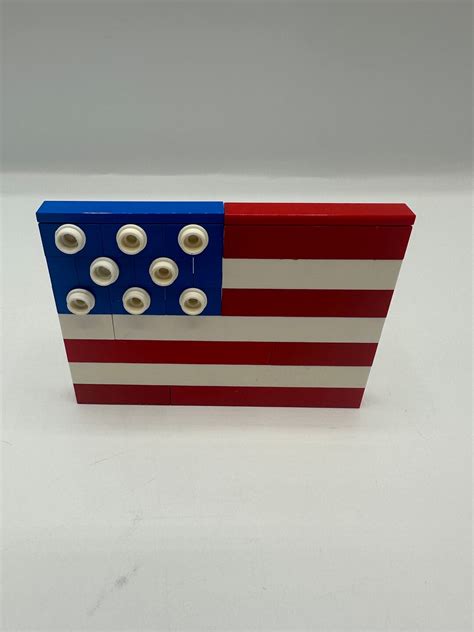 Lego American Flag, Made Out of 100% Lego Bricks - Etsy