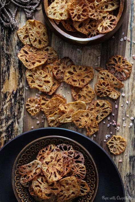 Lotus Root Chips - Pups with Chopsticks