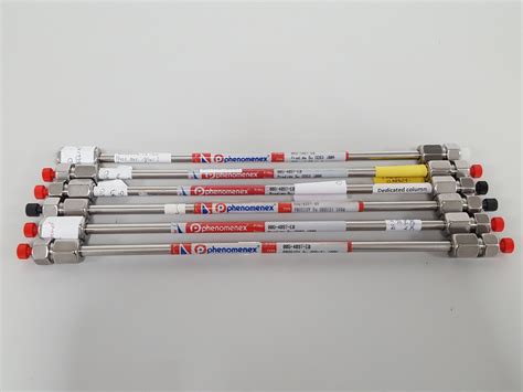 6 x Phenomenex 00G-4097-E0 HPLC Columns Chromatography Lab Prodigy 5u ...