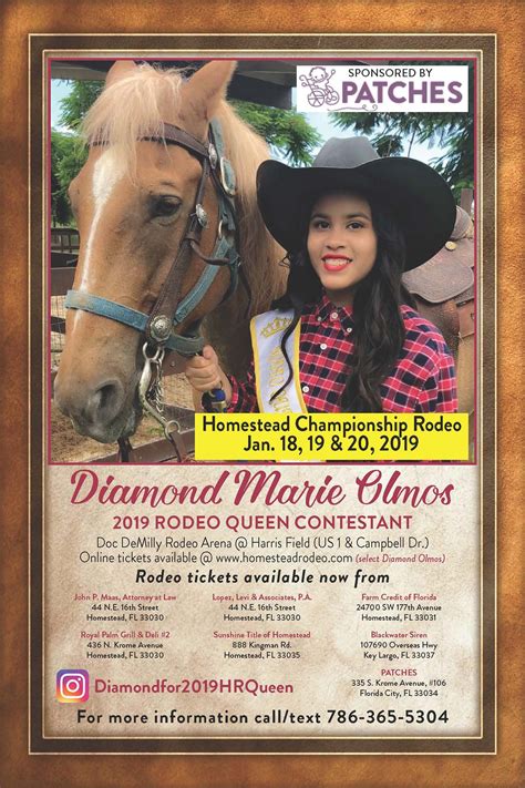 Homestead Rodeo - Our 2019 Miss Rodeo Homestead...