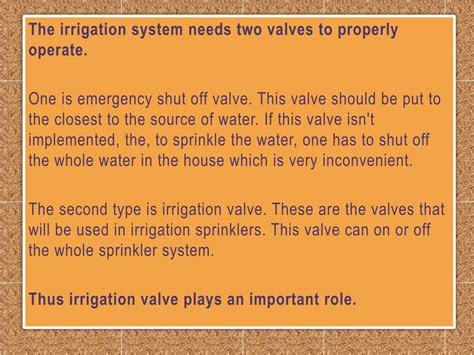 PPT - Irrigation Valve and Its Types PowerPoint Presentation, free download - ID:7601654