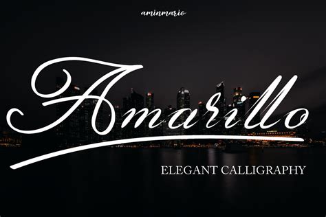 Amarillo Font | aminmario | FontSpace