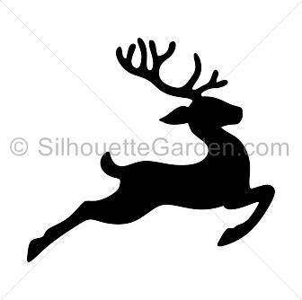 Flying Reindeer Silhouette | Reindeer silhouette, Flying reindeer, Silhouette christmas